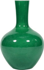 Emerald Green Globular Vase Medium