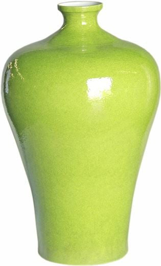 Lime Green Prunus Vase