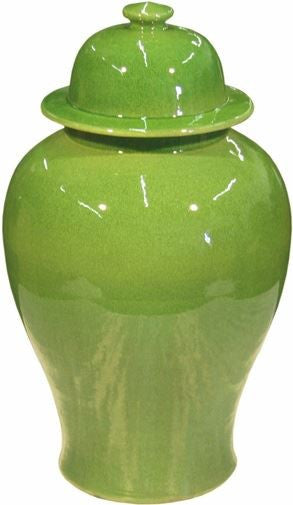 Lime Green Temple Jar