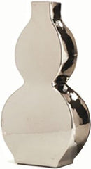 Flat Gourd Vase - Silver