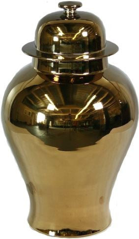 Metallic Gold Temple Jar