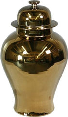 Metallic Gold Temple Jar