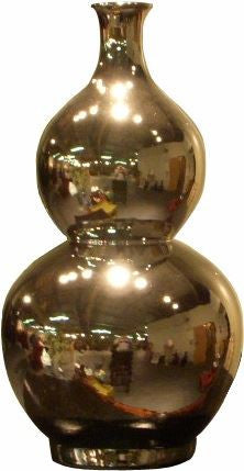 Silver Gourd Vase