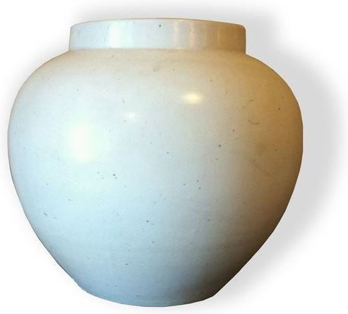 Matte White Open Top Melon Jar