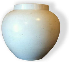 Matte White Open Top Melon Jar