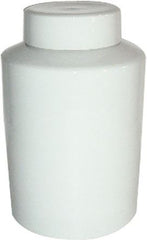 Round Tea Jar 13H - White