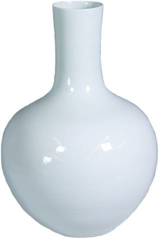 White Globular Vase