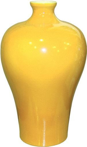 Yellow Prunus Vase