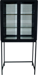 Salvador 2 Door Cabinet Black W/Stand