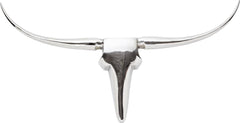 Longhorn Wall Decor Large Silver