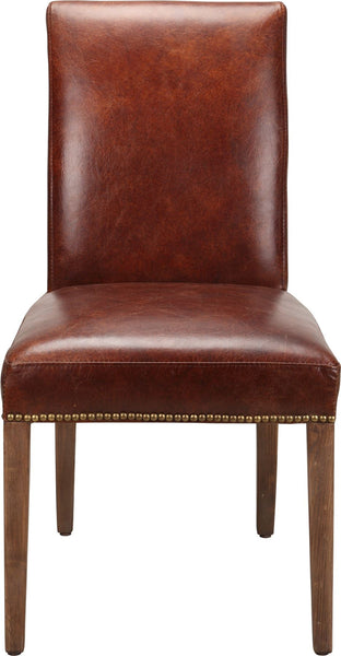 Rex Leather Parson Chair BROWN-M2