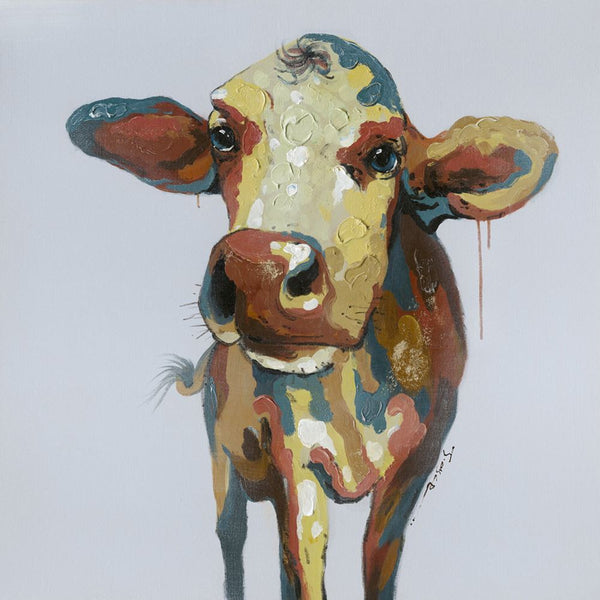Colorful Cow Wall Décor