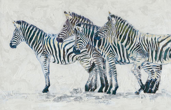 Iridescent Zebras Wall Décor