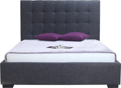 Belle Storage Bed King Charcoal Fabric