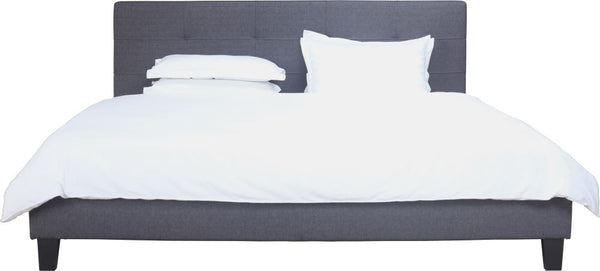 Eliza King Bed Dark Grey Fabric