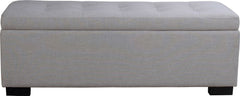Harper Storage Bench Cappuccino Fabric