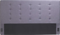 Melissa King Headboard Grey Fabric
