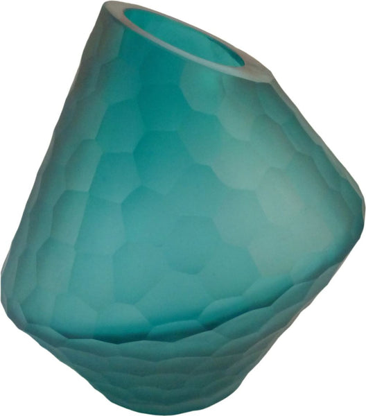 Sky Vase Short Blue