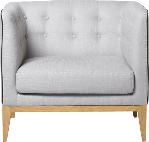 Milano Club Chair Light Grey