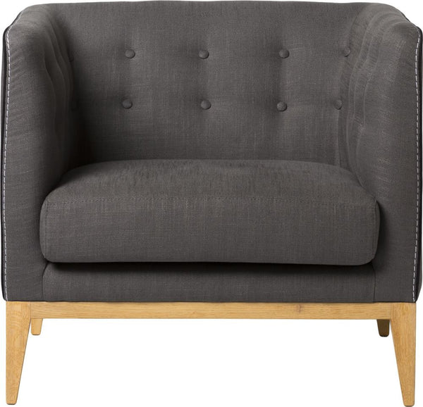 Milano Club Chair Dark Grey