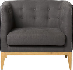 Milano Club Chair Dark Grey