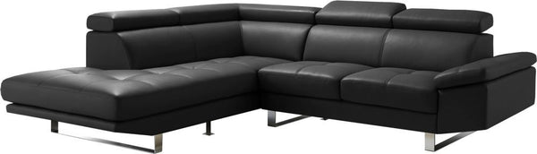 Andreas Sectional Left Black
