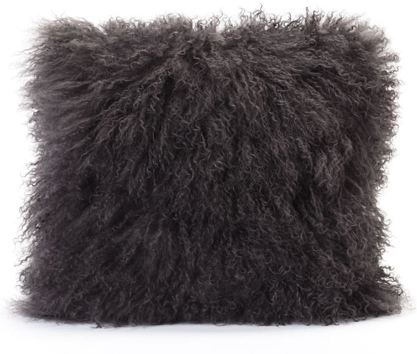 Lamb Fur Pillow Grey