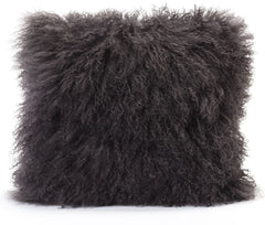 Lamb Fur Pillow Grey