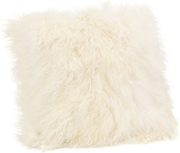Lamb Fur Pillow Large Cream