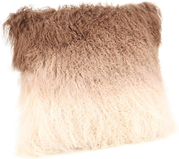 Lamb Fur Pillow Tan Spectrum