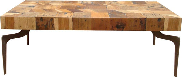 Gajel Coffee Table With Metal Legs