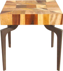 Gajel Side Table With Metal Legs