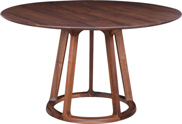 Aldo Round Dining Table Walnut