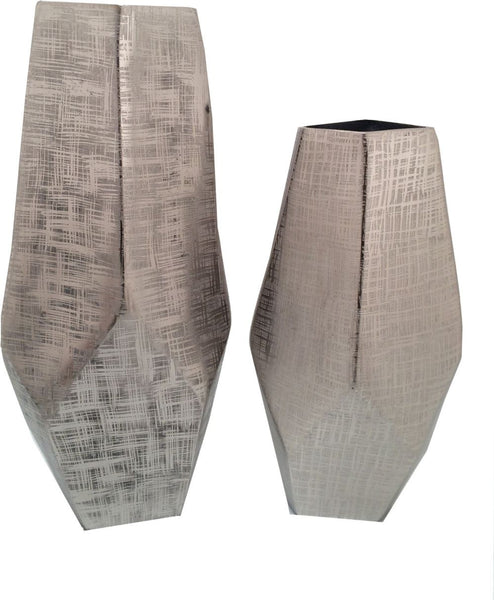 Phase Vase Large Silver