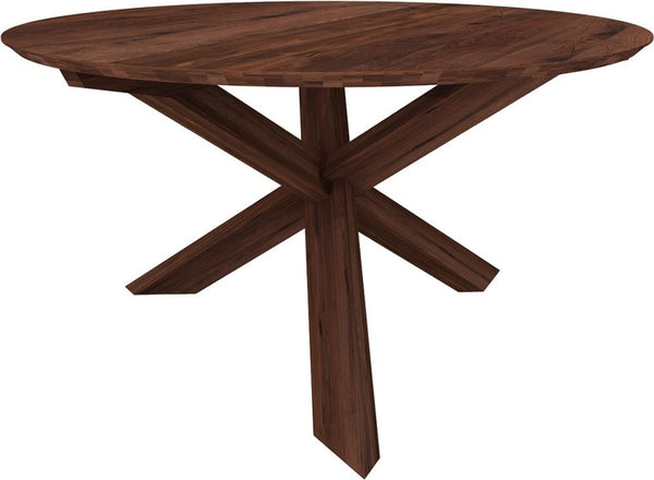 Walnut Circle Dining Table