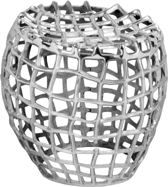 Birdcage Stool Silver