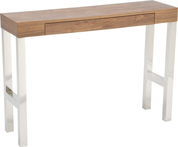 Tura Console Table 2 Drw Walnut