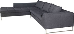 Sulla Sectional Left Charcoal Fabric
