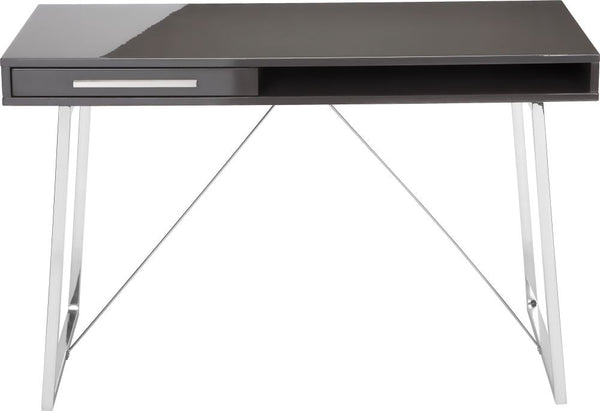 Savina Desk Grey Lacquer
