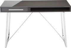 Savina Desk Grey Lacquer
