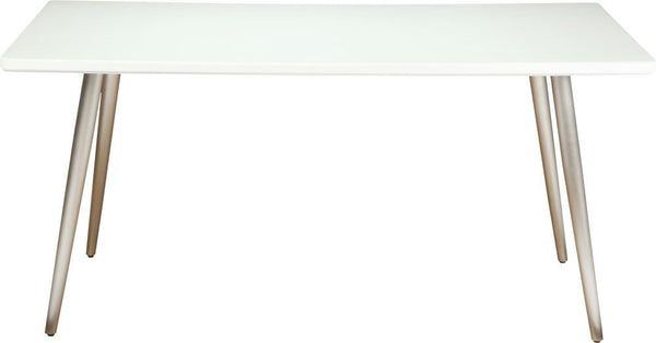 Pampa Dining Table White Glass