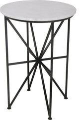 Quadrant Glass Accent Table Black