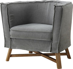 Grand Club Chair Light Grey