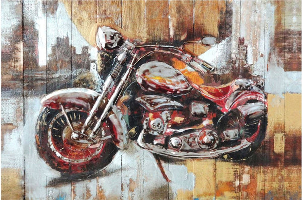 Motorcycle City Wall Décor