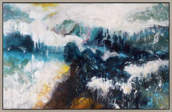 Whitecaps Wall Décor W/Frame