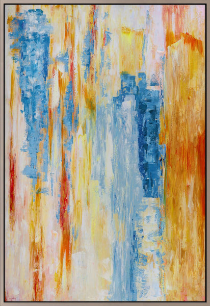 Striation Wall Décor W/Frame