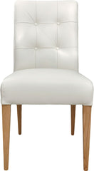 Marcelle Leather Side Chair WHITE-M2