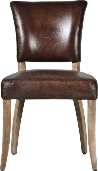 Vigo Dining Chair Distressed Brown- M2