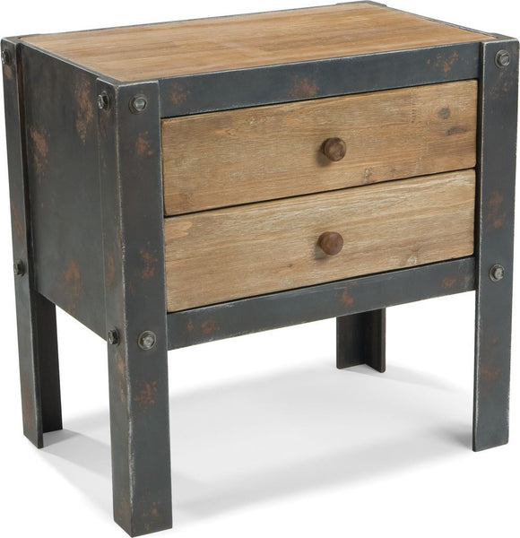 Bolt Sidetable W/2 Drawers Natural