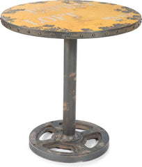 Wheel Table Round Yellow
